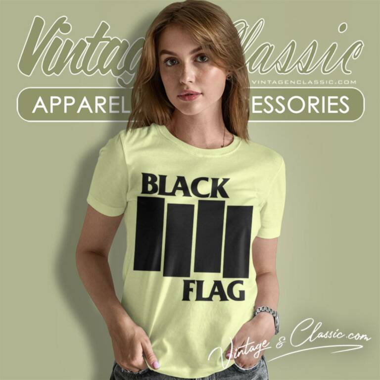 Black Flag Logo Women T Shirt Black Flag Logo Women T Shirt