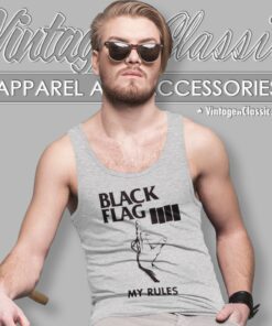 Black Flag My Rules Tank Top Racerback