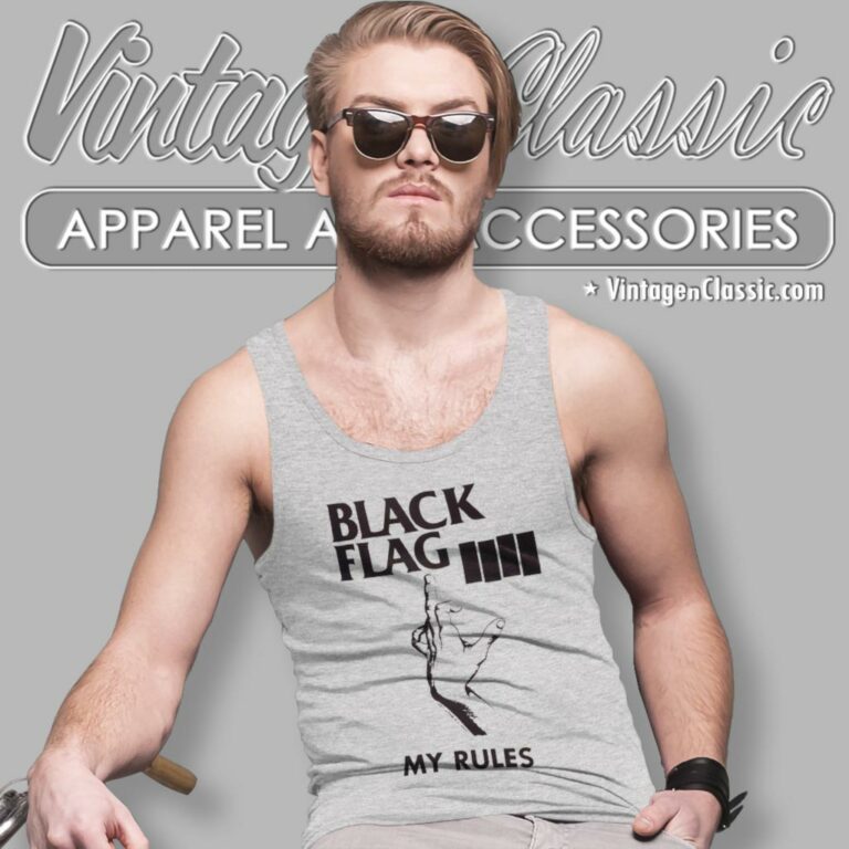 Black Flag My Rules Tank Top Racerback Black Flag My Rules Tank Top Racerback