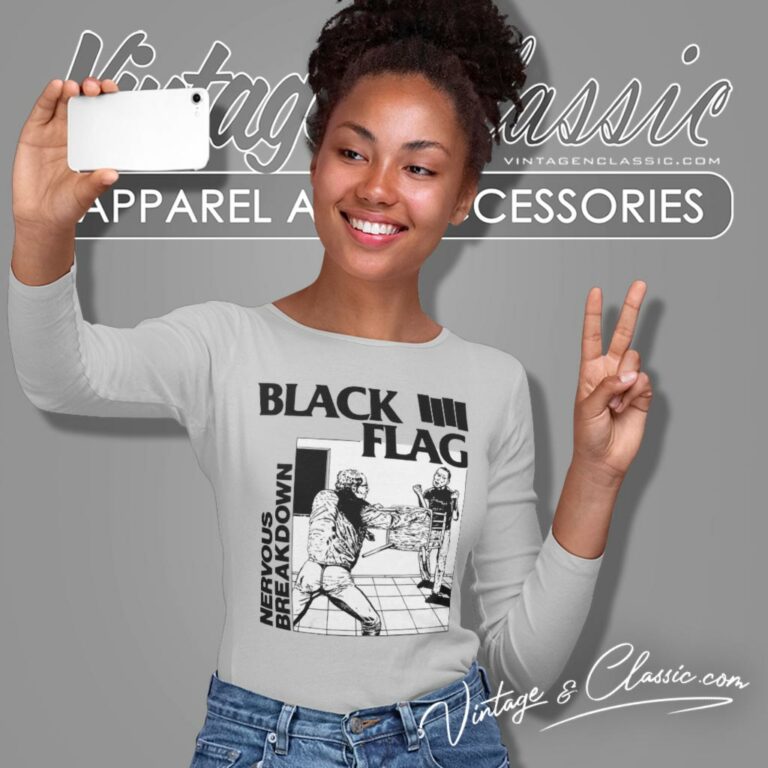 Black Flag Nervous Breakdown Album Long Sleeve Tee Black Flag Nervous Breakdown Album Long Sleeve Tee