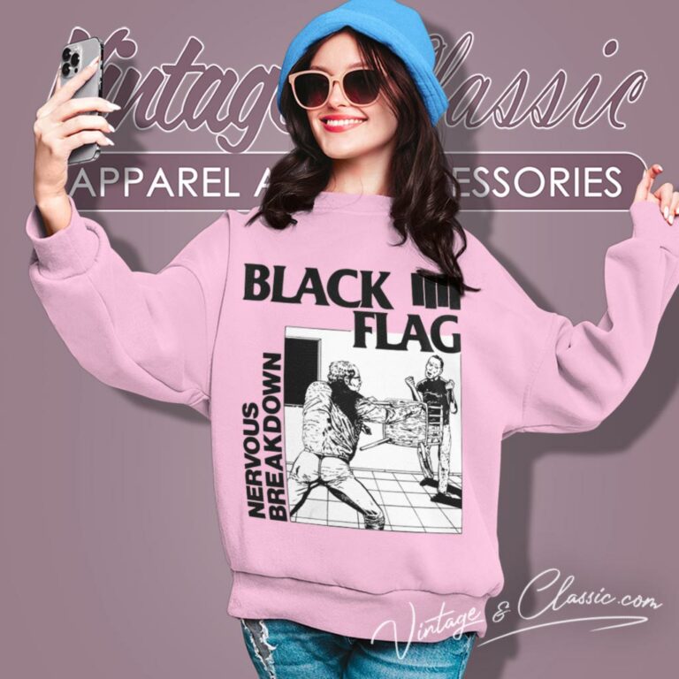 Black Flag Nervous Breakdown Album Sweatshirt Black Flag Nervous Breakdown Album Sweatshirt