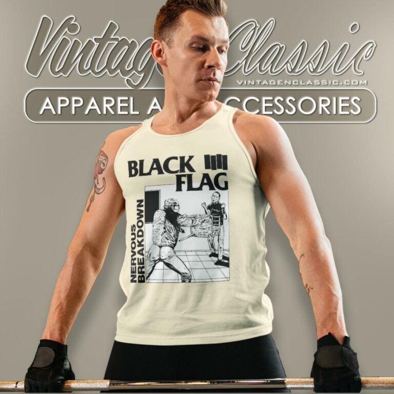 Black Flag Nervous Breakdown Album Tank Top Racerback Black Flag Nervous Breakdown Album Tank Top Racerback