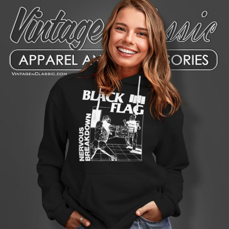 Black Flag Nervous Breakdown Hoodie Black Flag Nervous Breakdown Hoodie