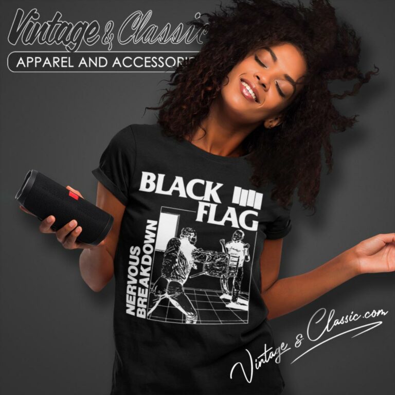 Black Flag Nervous Breakdown Women T Shirt Black Flag Nervous Breakdown Women T Shirt