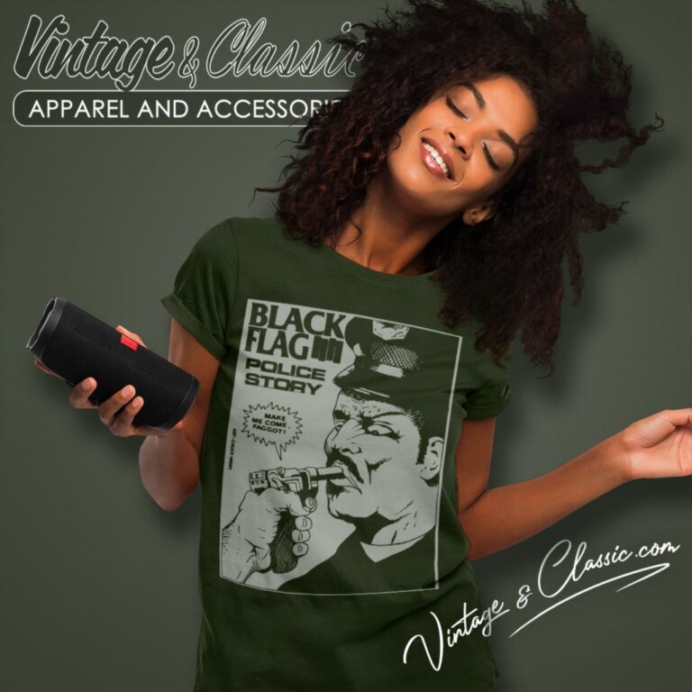 Black Flag Police Story Women T Shirt Black Flag Police Story Women T Shirt