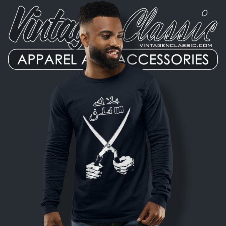 Black Flag Shirt Everything Went Black Arabic Long Sleeve Tee Black Flag Shirt Everything Went Black Arabic Long Sleeve Tee