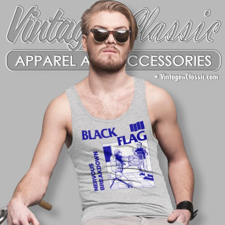 Black Flag Shirt Nervous Breakdown Tank Top Racerback Black Flag Shirt Nervous Breakdown Tank Top Racerback