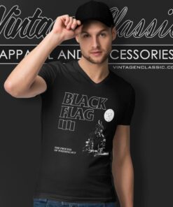 Black Flag Shirt The Process Of Weeding Out V Neck TShirt