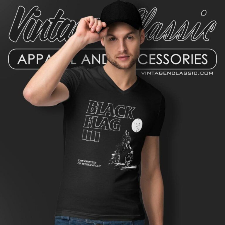 Black Flag Shirt The Process Of Weeding Out V Neck TShirt Black Flag Shirt The Process Of Weeding Out V Neck TShirt