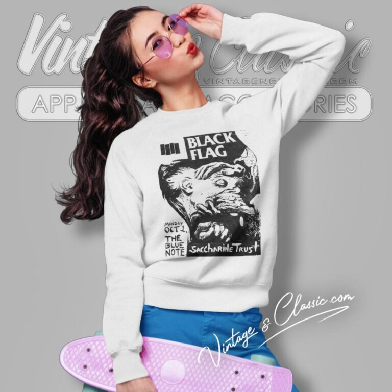 Black Flag Show Flyer Sweatshirt Black Flag Show Flyer Sweatshirt