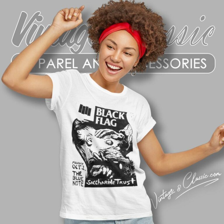 Black Flag Show Flyer Women T Shirt Black Flag Show Flyer Women T Shirt