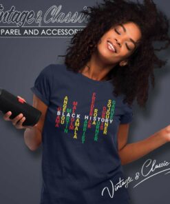 Black History Month Shirt Human Rights Names 5 Black History Month Shirt Human Rights Names Women TShirt