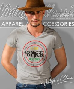 Black History Shirt Black Pride V Neck TShirt