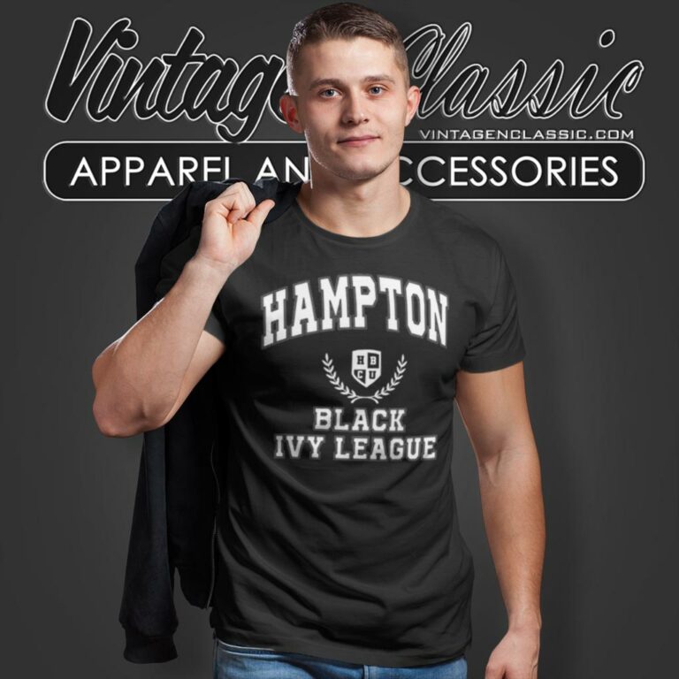 Black Ivy League Hampton University T Shirt Black Ivy League Hampton University T Shirt