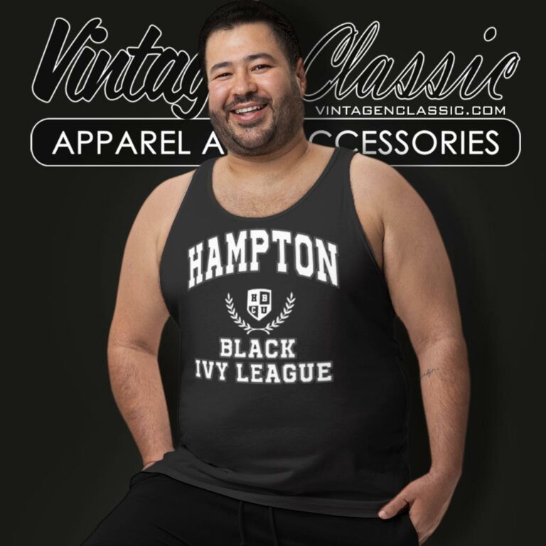 Black Ivy League Hampton University Tank Top Racerback Black Ivy League Hampton University Tank Top Racerback