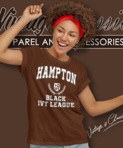 Black Ivy League Hampton University Women T Shirt