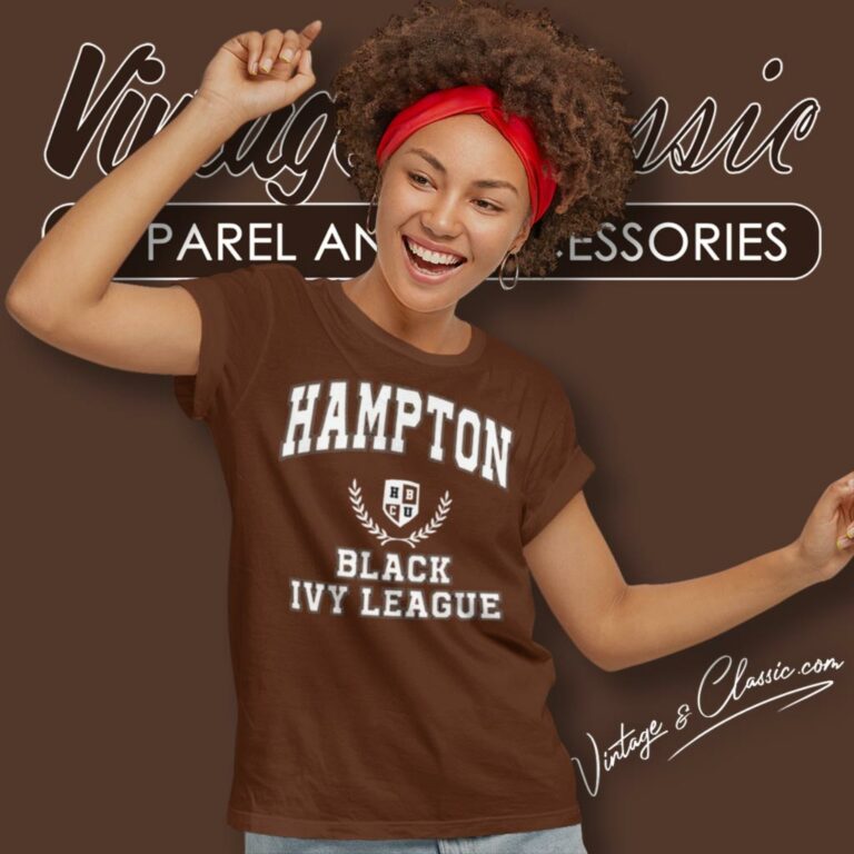 Black Ivy League Hampton University Women T Shirt Black Ivy League Hampton University Women T Shirt