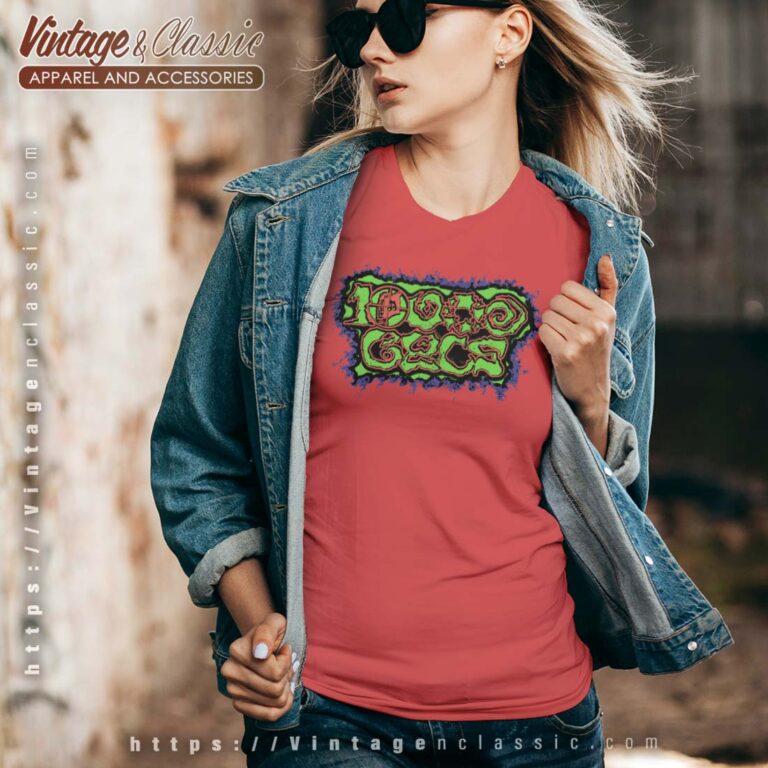 Black Light Poster 10000 Gecs Vneck Black Light Poster 10000 Gecs Vneck