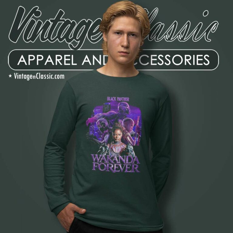 Black Panther 2 Wakanda Forever Long Sleeve Tee Black Panther 2 Wakanda Forever Long Sleeve Tee