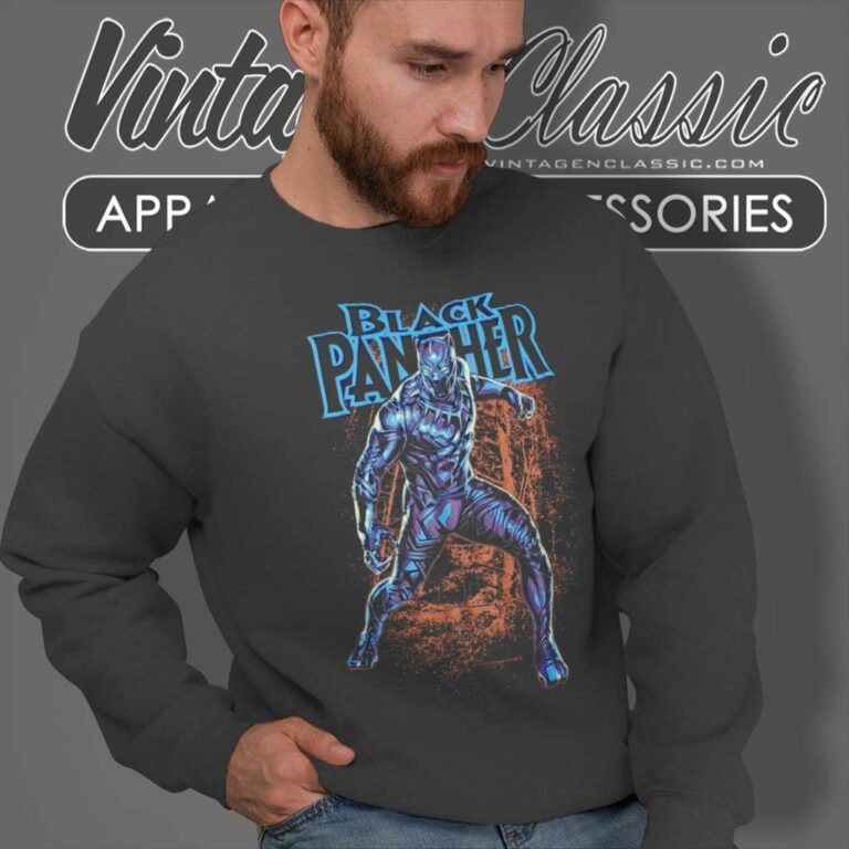 Black Panther American Superhero Sweatshirt Black Panther American Superhero Sweatshirt