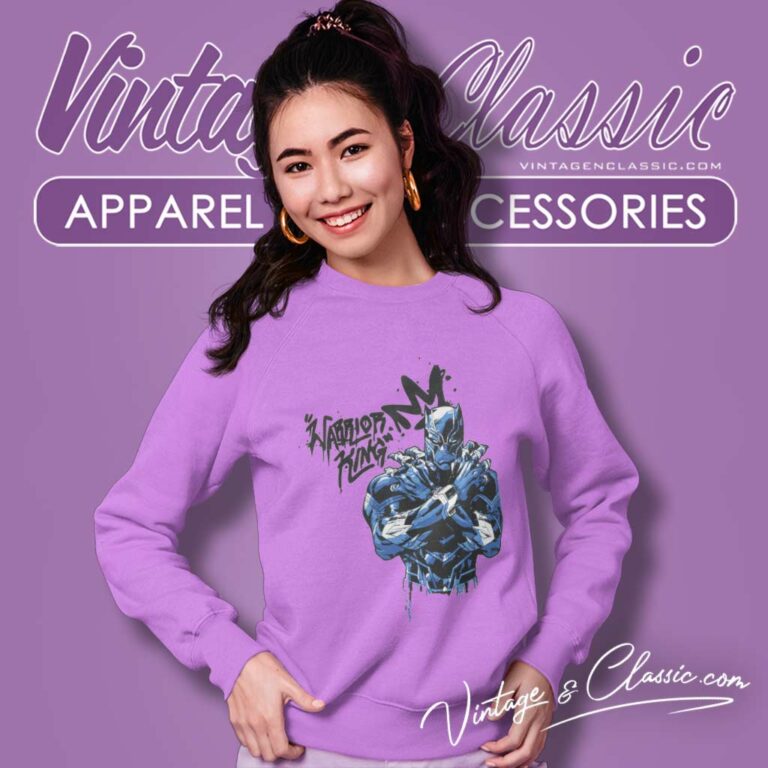 Black Panther Marvel Warrior King Sweatshirt Black Panther Marvel Warrior King Sweatshirt