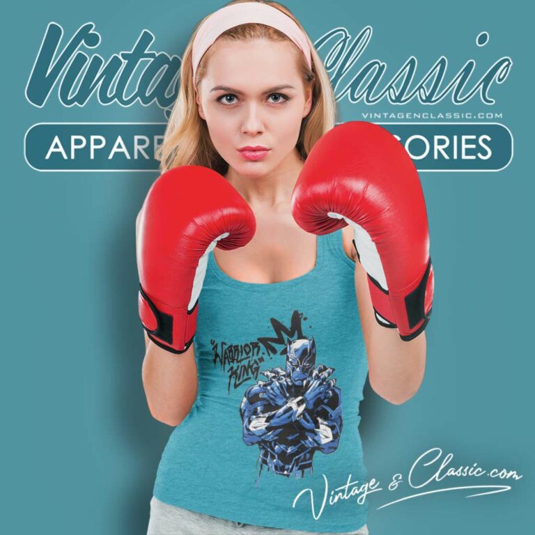 Black Panther Marvel Warrior King Tank Top Racerback Black Panther Marvel Warrior King Tank Top Racerback