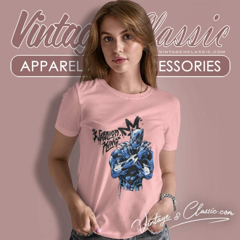 Black Panther Marvel Warrior King Women TShirt Black Panther Marvel Warrior King Women TShirt