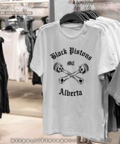 Black Pistons Mc Alberta T Shirt Shop