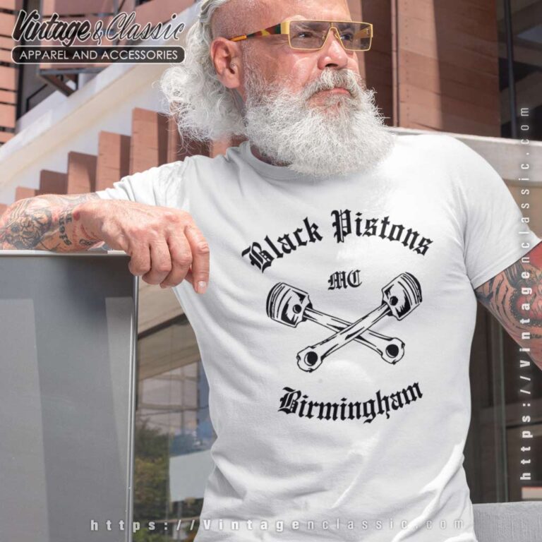 Black Pistons Mc Birmingham Biker T shirt Black Pistons Mc Birmingham Biker T shirt