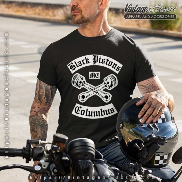 Black Pistons Mc Columbus Tshirt 1 Black Pistons Mc Columbus Tshirt 1