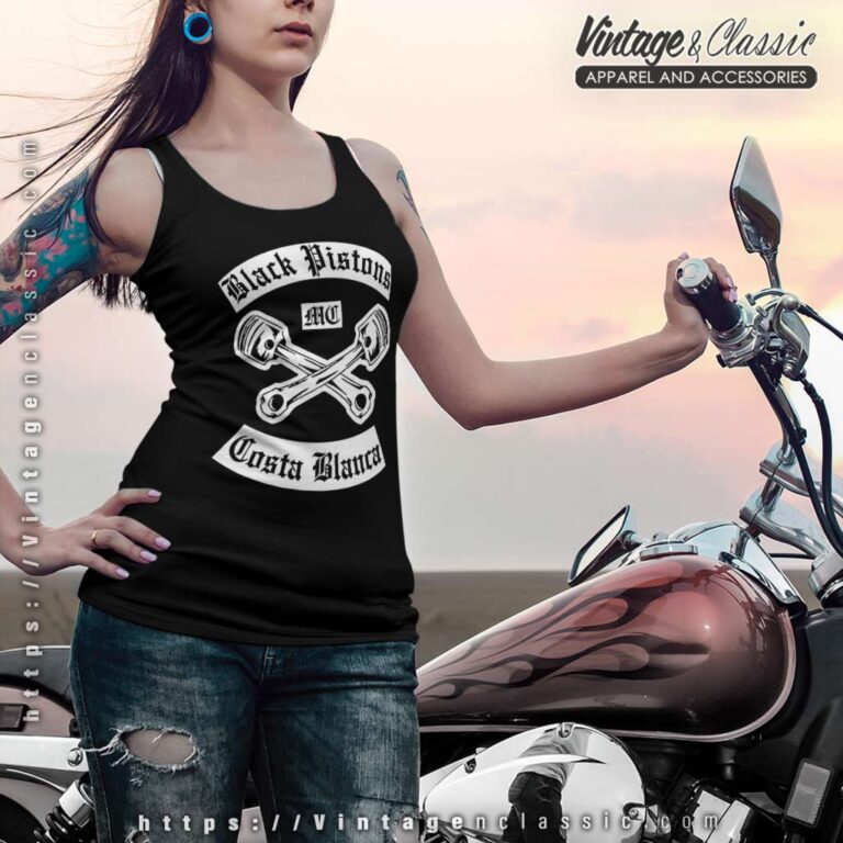 Black Pistons Mc Costa Blanca Raceback Tank Black Pistons Mc Costa Blanca Raceback Tank