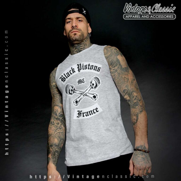 Black Pistons Mc France Tank Top Black Pistons Mc France Tank Top