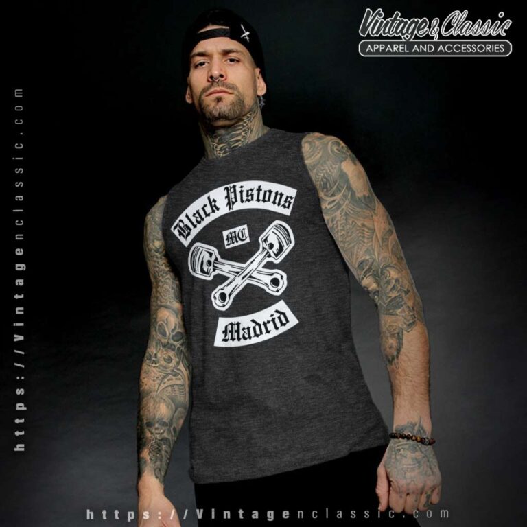Black Pistons Mc Madrid Tank Top Black Pistons Mc Madrid Tank Top