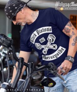 Black Pistons Mc Merseyside T Shirt