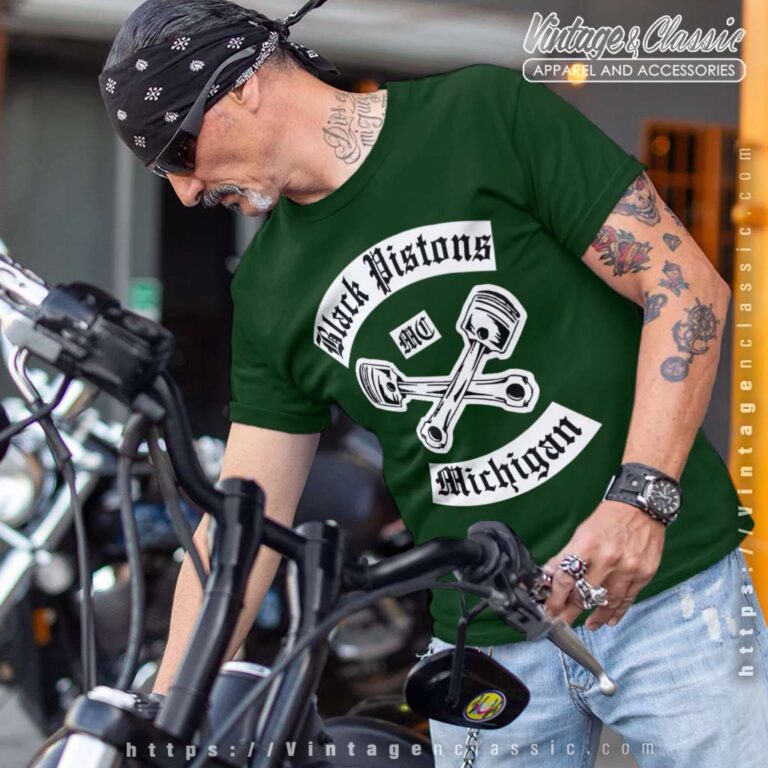 Black Pistons Mc Michigan T Shirt Black Pistons Mc Michigan T Shirt
