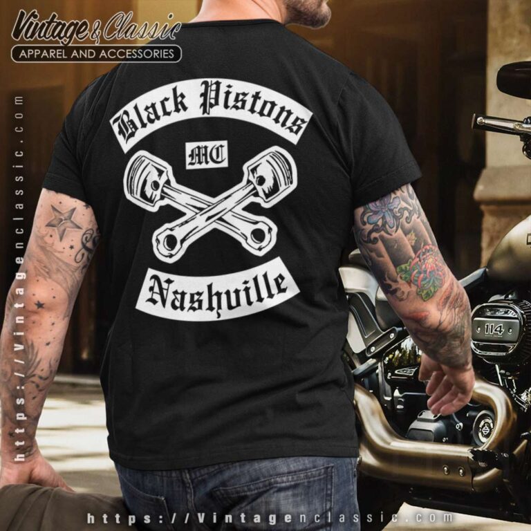 Black Pistons Mc Nashville T shirt Backside Black Pistons Mc Nashville T shirt Backside