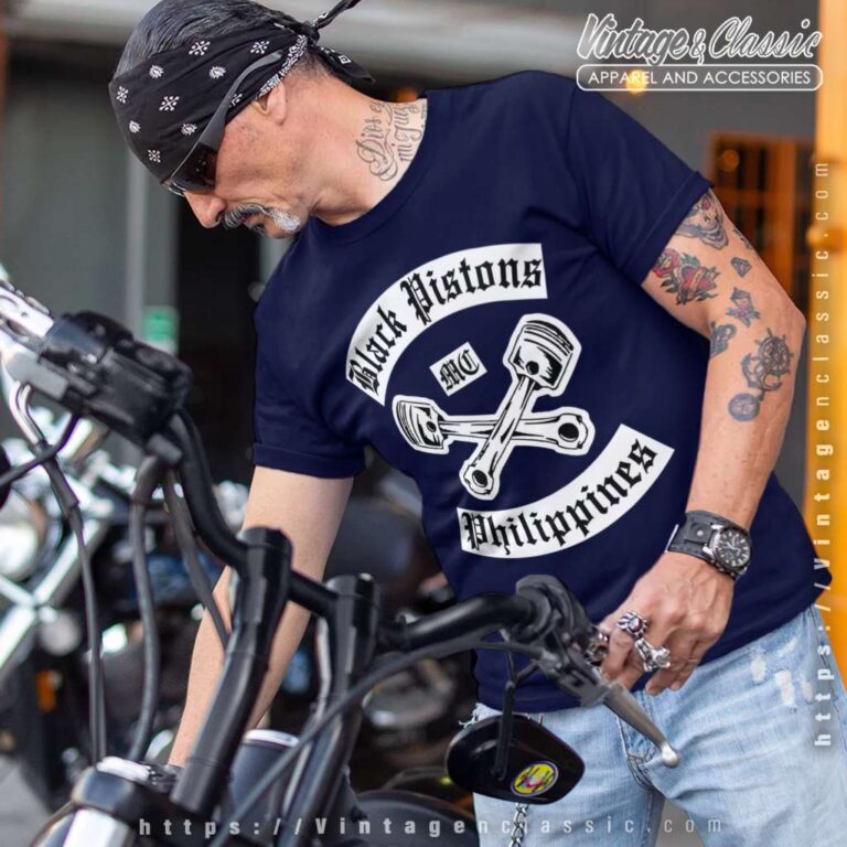 Black Pistons Mc Philippines T Shirt Black Pistons Mc Philippines T Shirt