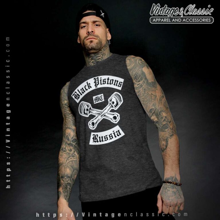 Black Pistons Mc Russia Tank Top Black Pistons Mc Russia Tank Top