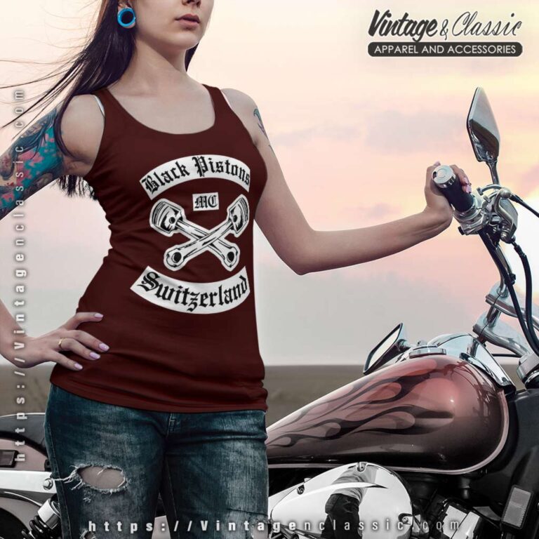 Black Pistons Mc Switzerland Raceback Tank Black Pistons Mc Switzerland Raceback Tank