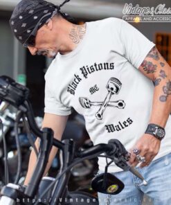 Black Pistons Mc Wales T Shirt