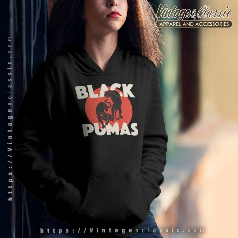 Black Pumas Logo Hoodie Black Pumas Logo Hoodie