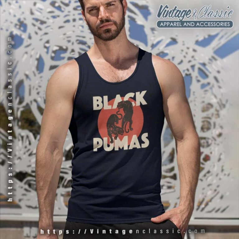 Black Pumas Logo Tank Top Racerback Black Pumas Logo Tank Top Racerback
