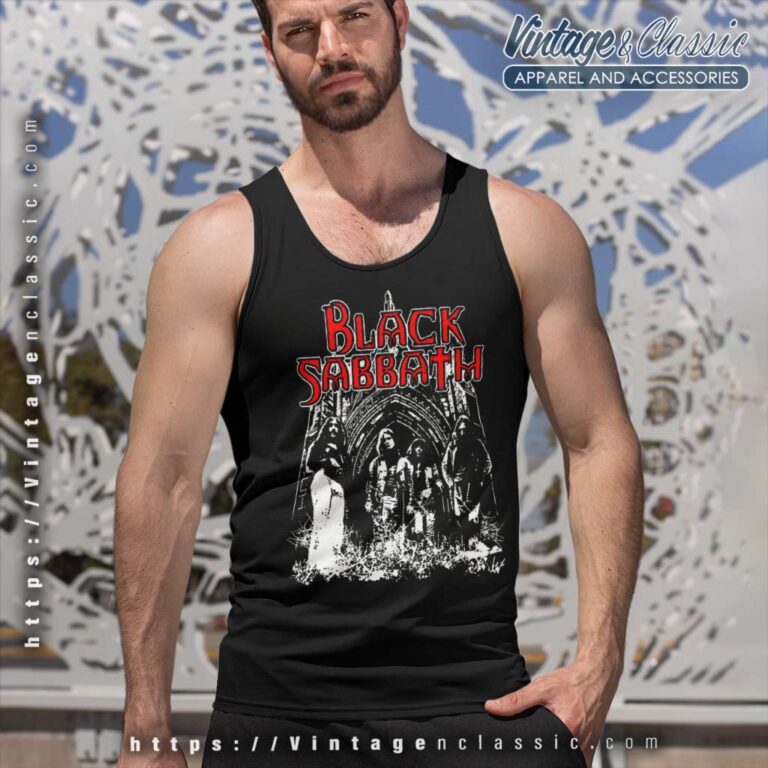 Black Sabbath 1975 Tour Tank Top Racerback Black Sabbath 1975 Tour Tank Top Racerback