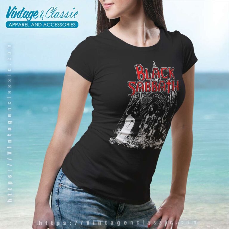 Black Sabbath 1975 Tour Women TShirt Black Sabbath 1975 Tour Women TShirt