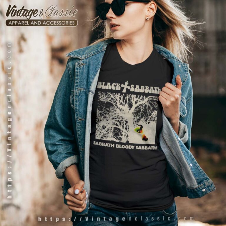 Black Sabbath Bloddy Sabbath Negative Shirt Vneck Black Sabbath Bloddy Sabbath Negative Shirt Vneck