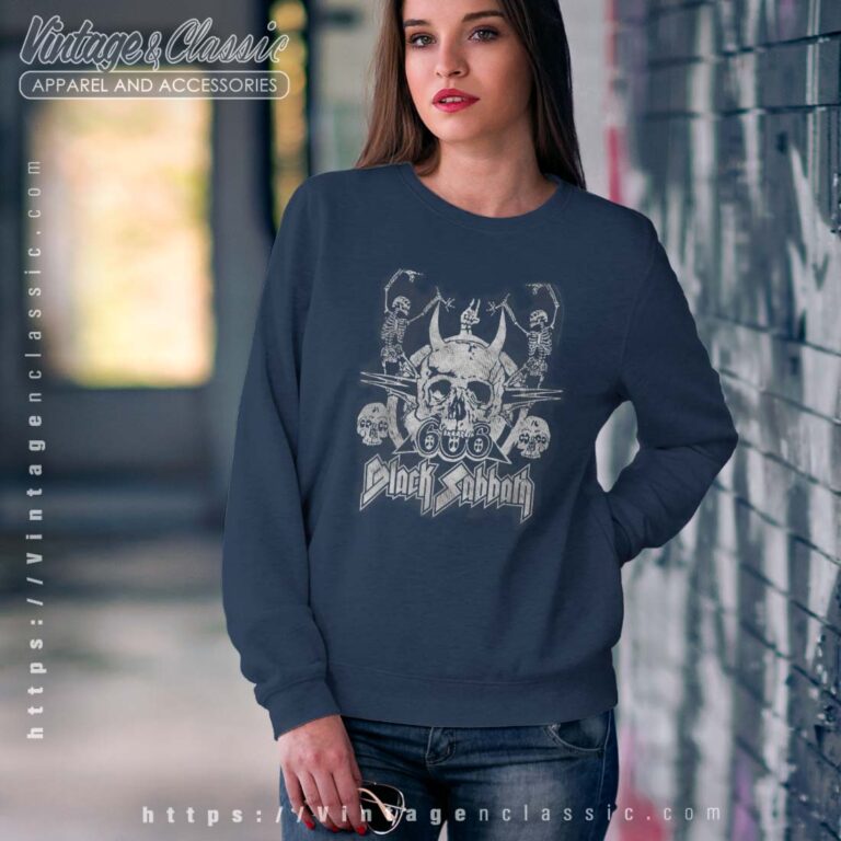 Black Sabbath Dancing Skeletons Sweatshirt Black Sabbath Dancing Skeletons Sweatshirt