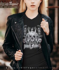 Black Sabbath Dancing Skeletons Vneck