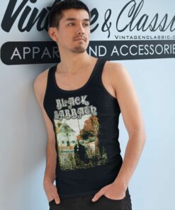 Black Sabbath First Album Vintage Tank Top Racerback