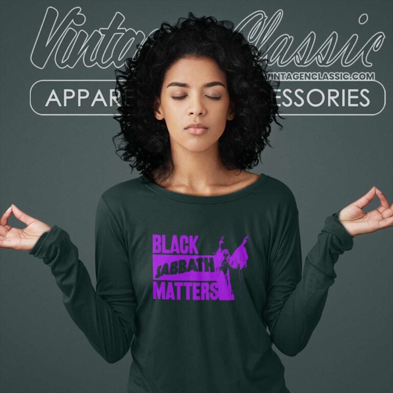 Black Sabbath Master Purple Logo Ozzy Long Sleeve Tee Black Sabbath Master Purple Logo Ozzy Long Sleeve Tee