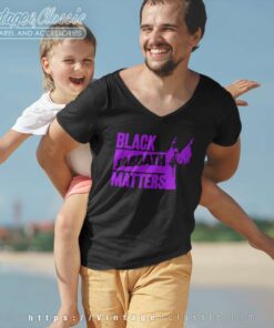 Black Sabbath Master Purple Logo Ozzy V Neck TShirt